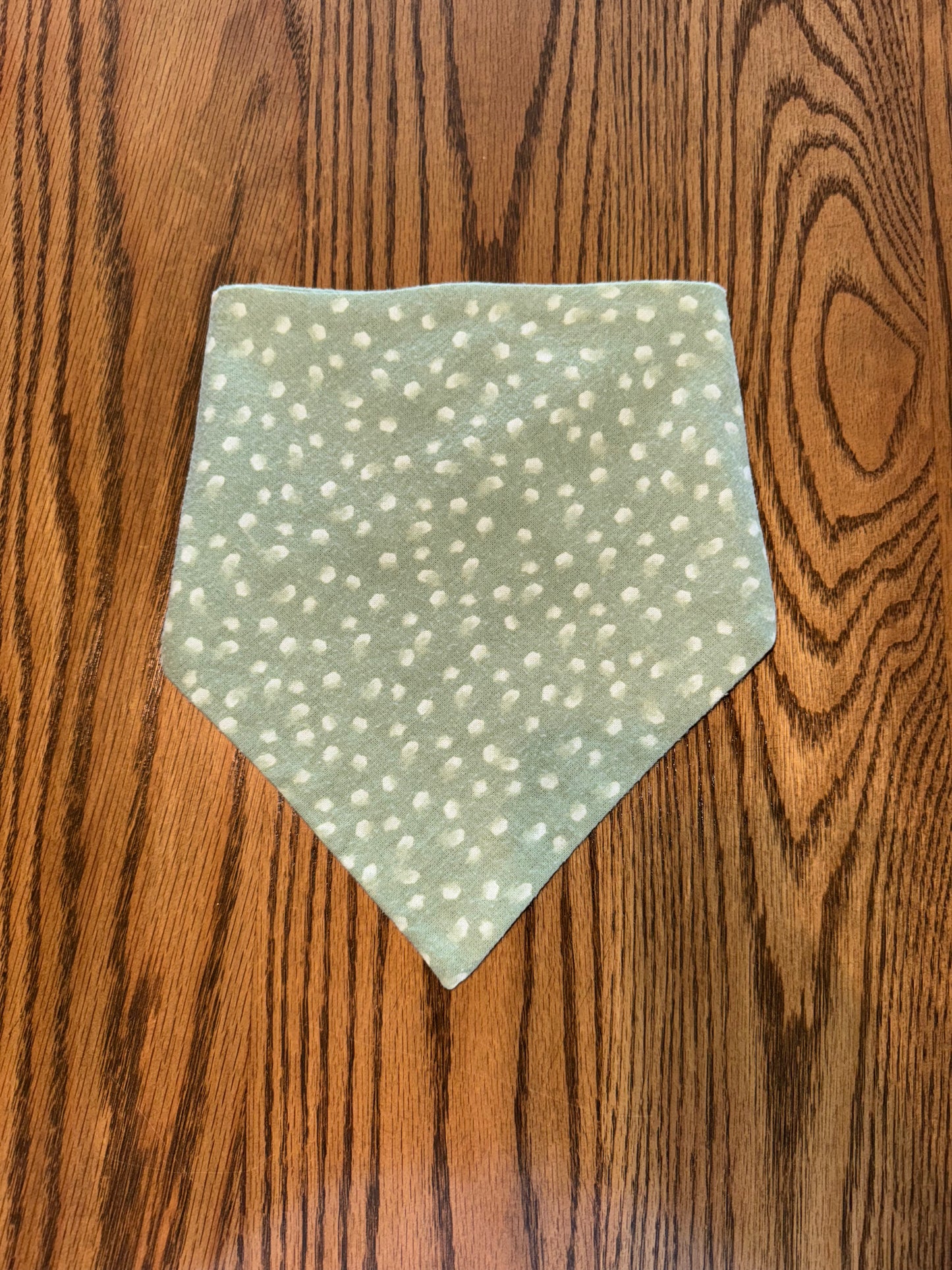 Olive Polka Dot Spring Bandana