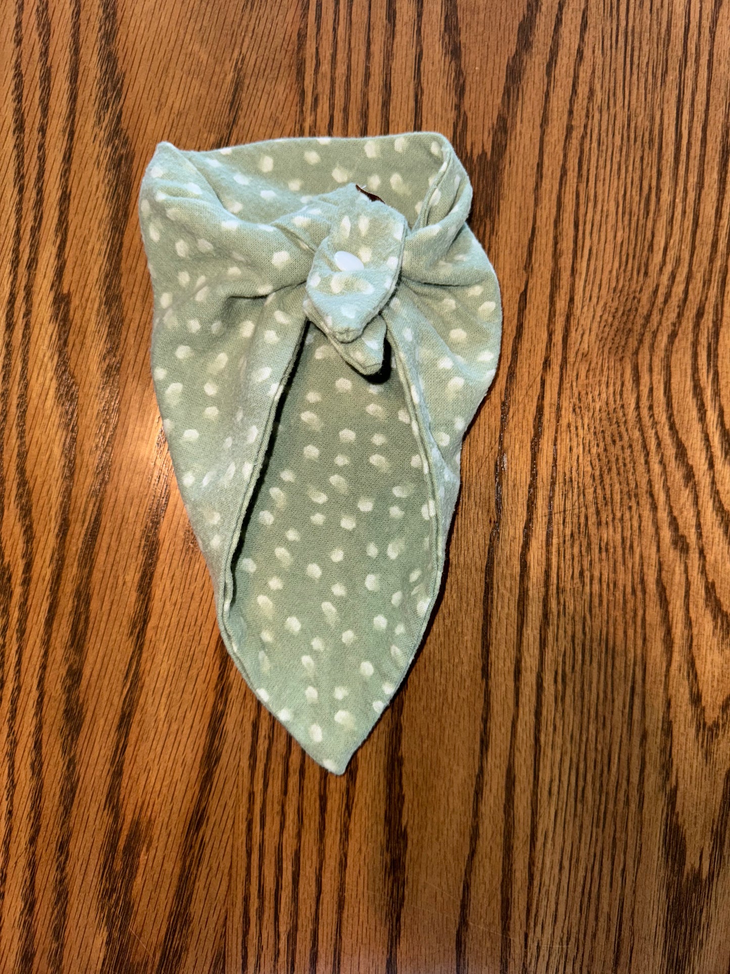 Olive Polka Dot Spring Bandana